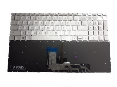 Tastatura laptop noua HP Envy 17-cg 17-cgxxx15 - ED 15-edxxx SILVER Backlit US foto