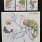 SOMALIA-CAMELEON-FLUTURI-3 Val.+1 Colita**SOM 173