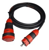 Cordon prelungitor 3 metri Titanex H07RN-F cablu cauciucat 3G2.5 16A 230V IP54 rezistenta sporita la impact