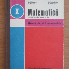 M. Florescu, K. Teleman - Matematica manual cl a X-a. Geometrie si trigonometrie