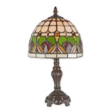 Lampa Tiffany din bronz cu decoratiuni vegetale TA-124