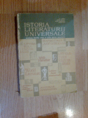 a7 Istoria literaturii universale - N. I . Barbu, Ovidiu Drimba foto