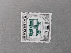 dominica - Timbre trenuri, locomotive, cai ferate, nestampilate MNH foto