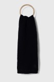 Armani Exchange esarfa din amestec de lana culoarea albastru marin, neted, 954602 4F302
