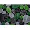 Covor, verde/gri/negru, 140x200, PEBBLE TYP 2