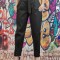 T582-1 Pantaloni casual bufanti cu elastic si cordon in talie