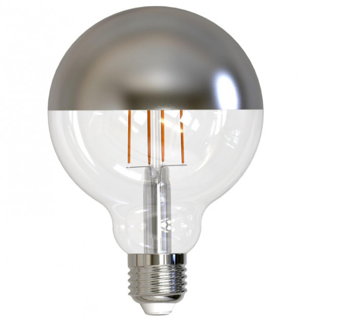 Bec LED retro in forma de glob M&uuml;ller-Licht, E27, 9W Inlocuieste 63W, alb cald, 2700 K, 850 lm - RESIGILAT