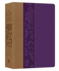 The KJV Study Bible - Large Print [violet Floret] foto