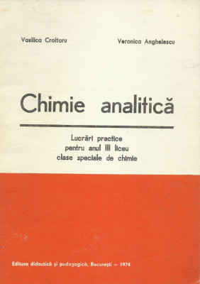 AS - CROITORU VASILICA - CHIMIE ANALITICA foto