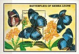 Sierra Leone 1993, Fluturi, Colita, MNH - Timbru Straine