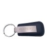Breloc Personalizat cu Textul Tau, Metal si Piele, Negru, 7 cm