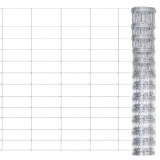 Cumpara ieftin Gard de grădină, argintiu, 50x1,25 m, oțel galvanizat