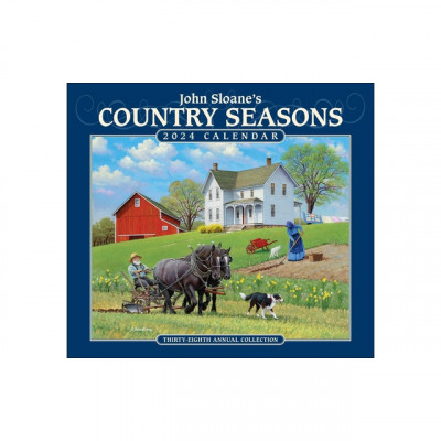 John Sloane&amp;#039;s Country Seasons 2024 Deluxe Wall Calendar foto