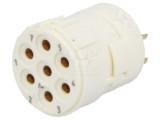 Conector M23 7-PIN Mamă Lipire 300V 20A