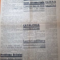 ziarul presa olteniei 24 martie 1938-ziarul expediat prof.romulus vulcanescu