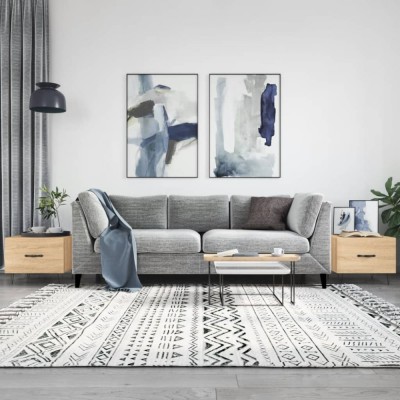 vidaXL Măsuțe de cafea 2 buc. stejar sonoma 50x50x40 cm lemn compozit 829387 foto