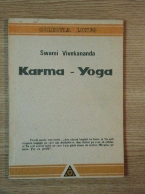 KARMA YOGA de SWAMI VIVEKANANDA , 1990 foto