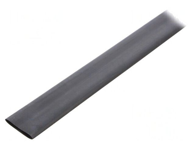 Manson termocontractabil 25,4mm negru 1m