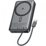 Baterie Externa Wireless Acefast M18, 10000mAh, 22.5W, PD + FQI, 1 x QI - 2 x USB-C, Neagra