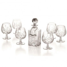 Cognac Set With Crystal Bottle Silver Plated by Chinelli foto