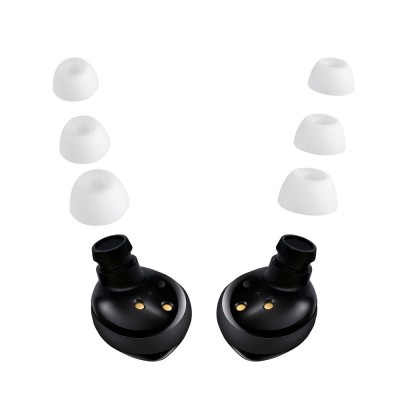 Set 6 Varfuri de schimb pentru casti Samsung Galaxy Buds 2, Kwmobile, Alb, Silicon, 56546.02 foto
