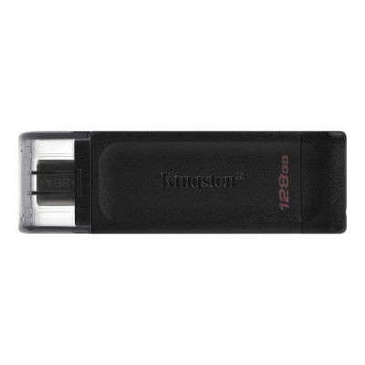 Memorie USB-C 3.2, 128 Gb, Kingston DataTraveler 70, USB tip C Flash Drive, negru foto