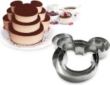Set 3 Forme Tort Mickey Mouse Otel Inoxidabil, Prajituri, Biscuiti, Aluat, Decoratiuni, Petreceri Copii