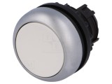Comutator Push 22mm Alb