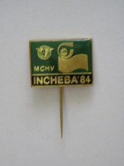 QW9 N4 31 - insigna - inscriptia INCHEBA 1984