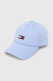 Tommy Jeans șapcă de baseball din bumbac cu imprimeu, AW0AW15842