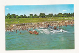 RC14 -Carte Postala- Eforie SUd, Plaja, circulata 1985