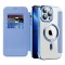 Husa MagSafe pentru Apple iPhone 13 Pro Max, Techsuit, SmartMag Book, Bleu