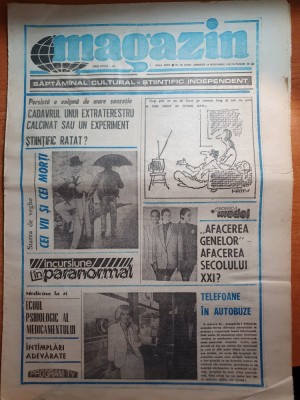 magazin 14 noiembrie 1992-art&amp;quot;cadavrul unui extraterestru calcinat sau ..&amp;quot; foto