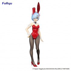 Re:Zero BiCute Bunnies PVC Statue Rem Red Color ver. 29 cm foto