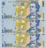 Romania, 1x1000 lei 1998, UNC_filigran mare_serie mica 010A...