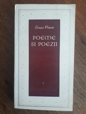 Poeme si poezii - Sasa Pana / R4P2F foto