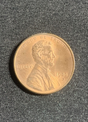 Moneda One cent 1988 USA foto