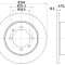 Disc frana FIAT BRAVO Van (198) (2008 - 2016) KRIEGER 0950004251