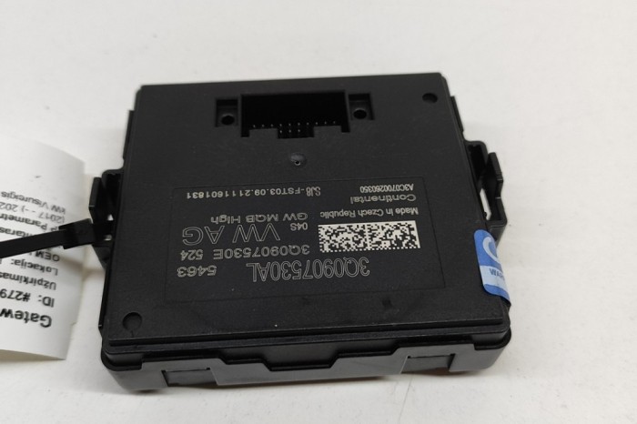 Unitate de control Gateway SKODA KAROQ NU7 2022 OEM: 3Q0907530AL,A3C0700260350 | 27916107