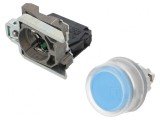 Buton Apăsare 22mm NO Albastru fără IP66