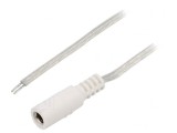 Cablu Electric 2x0,5mm2 DC 5,5/2,5 Soclu Transparent 2m, Bq Cable