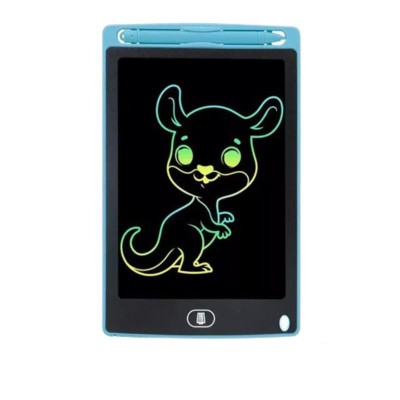 Tableta electronica 10 inch LCD, de scris si desenat, cu scriere color si functie de stergere, 27 cm, 3 ani+, albastru foto