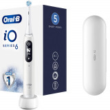 Cumpara ieftin Periuta de dinti electrica Oral-B iO6 cu Tehnologie Magnetica si Micro-Vibratii, Display LED, Timer, 5 moduri, 1 capat, Trusa de calatorie, Alb