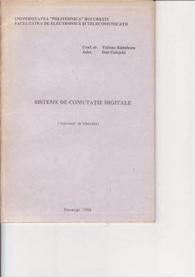 Telecomunicatii-Sisteme de comutatie digitale-indrumar laborator-T. Radulescu foto