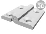 Balama Albă din Tehnopolimer PA 30mm