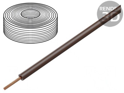 Cablu Electric Litat Cu 6mm2 Maro LSZH 450V/750V foto