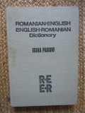 Dictionar Roman-Englez / Englez-Roman Irina Panovf, Editura Stiintifica 1983, Coperta Cartonata