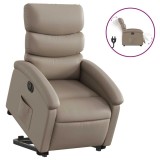 Cumpara ieftin Fotoliu rabatabil electric cu ridicare, cappuccino