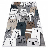 Covor FUN Gatti pentru copii, pisici, animale, colorat multi, 120x170 cm