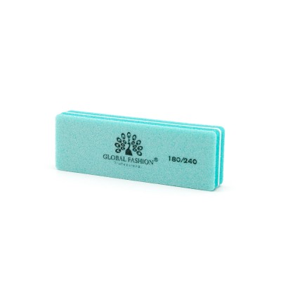 Buffer pentru unghii, mini, granulatie 180/240, verde foto